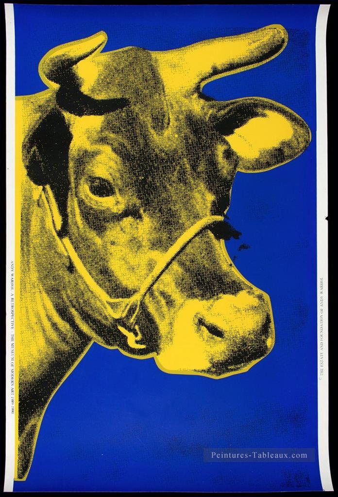 Vache bleue Andy Warhol Peintures à l'huile